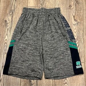 Kids Notre Dame Heather Gray Athletic Shorts Youth XS (6-7)